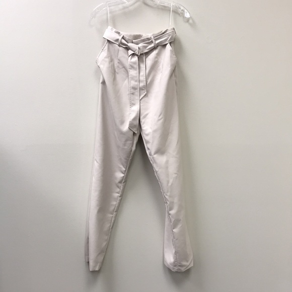 More TO COME Alani Pant in White Faux Leather - Picture 5 of 8